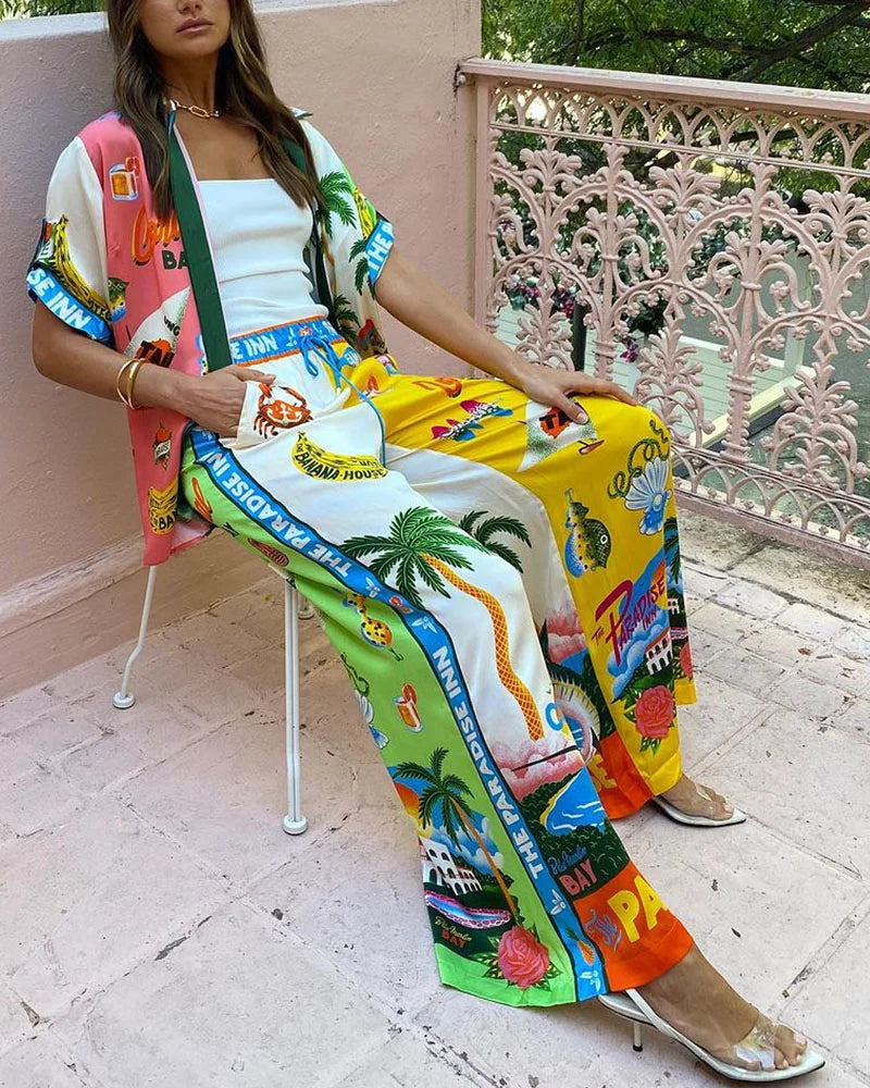 Blusen-Hosen-Set für Damen