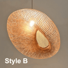 Design Rotan Hängeleuchte - Nolara