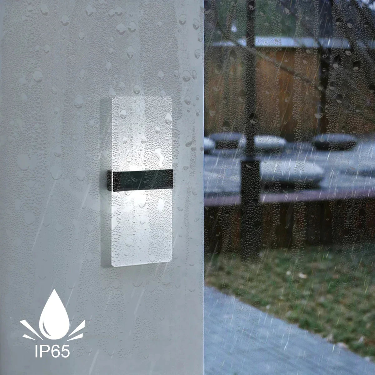 AuroraSolar - Solar LED-Wandlampe für draußen