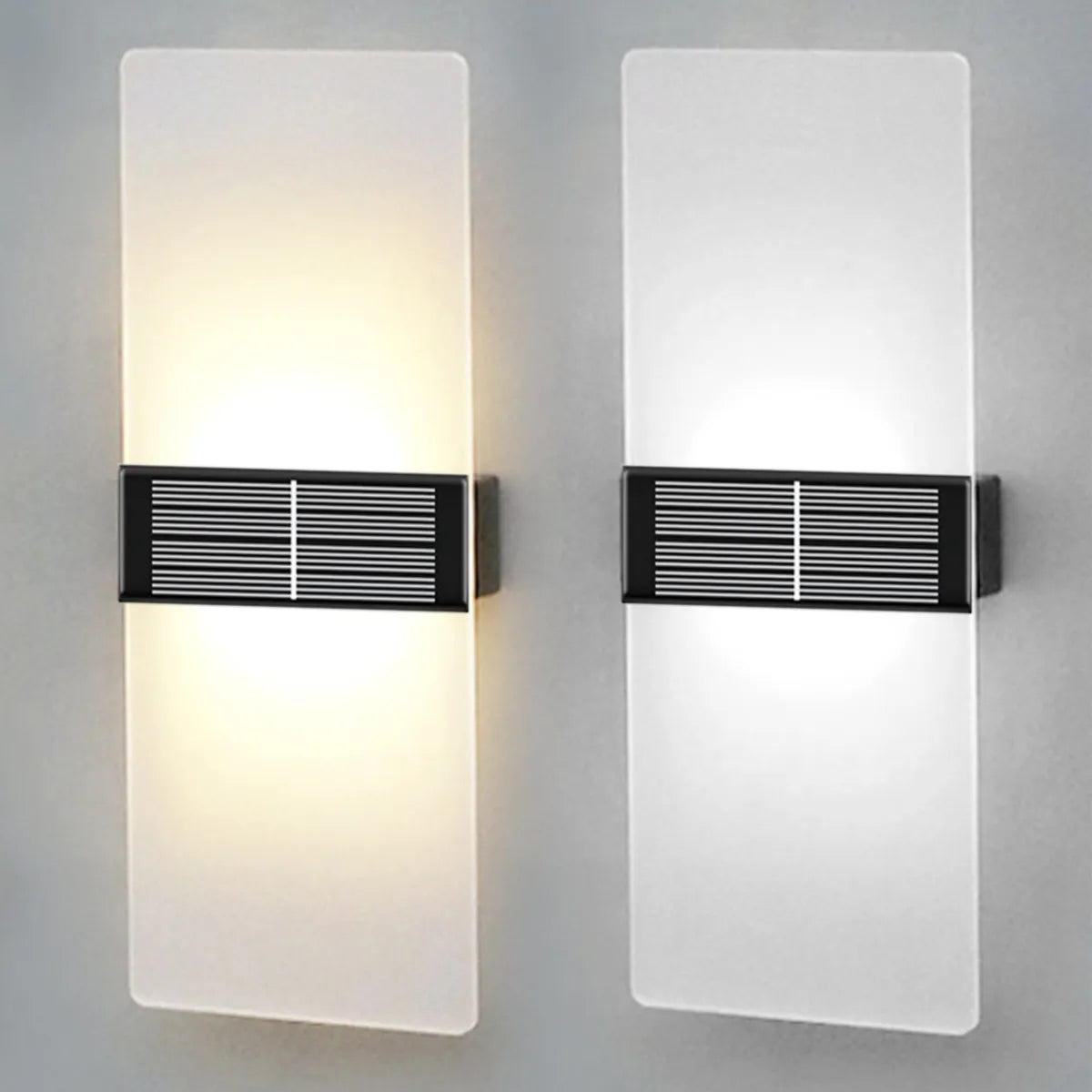 AuroraSolar - Solar LED-Wandlampe für draußen