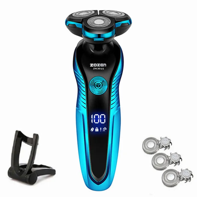 SlickShave | Elektrischer Rasierer für Männer | Nass/Trocken Rasur | USB Wiederaufladbar | Schnellladefunktion