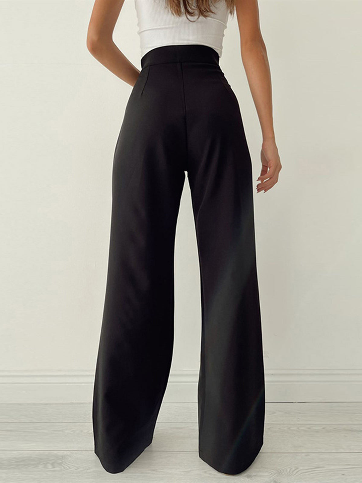 Hose mit hoher Taille und Schnürung für Damen