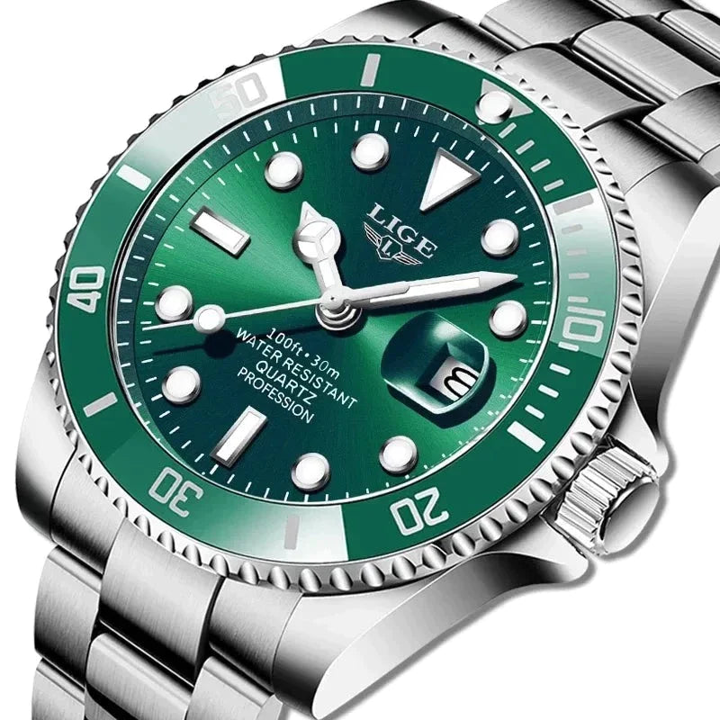 AquaHorizon | Herrenuhr | Wasserdicht bis 30 ATM | Stilvolle Quarz-Armbanduhr | Robust und Luxuriös