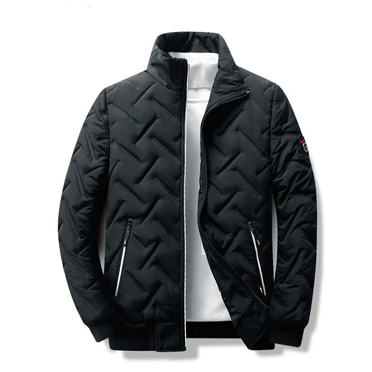 Malespire - Stylischer ZigZag-Bomber für Männer