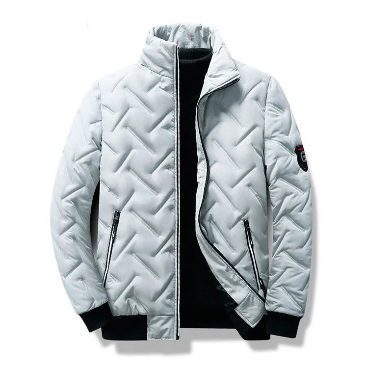 Malespire - Stylischer ZigZag-Bomber für Männer