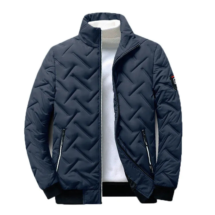 Malespire - Stylischer ZigZag-Bomber für Männer